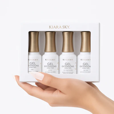 Kiara Sky Natural Gel Extension Essentials Kit | HEMA-Free Soft Gel Nail Tips Bundle