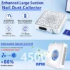 X15 Professional Cordless Nail Dust Collector – 4500RPM Brushless, Adjustable Suction, Reusable Filter