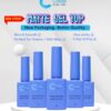Chisel Non-Sticky Matte Gel Top Coat 0.5oz – Velvet Finish No-Wipe Top Gel