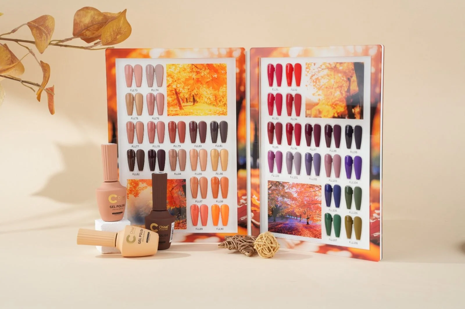 Chisel Fallen In Love Gel Polish Collection – 36 Fall Neutral Colors 0.5oz (HEMA & TPO Free)