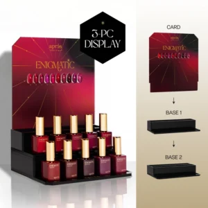 Aprés Gel Polish 10-Piece Red Set – Enigmatic Jelly & Flash Glitter Collection